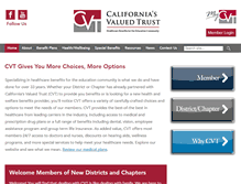 Tablet Screenshot of cvtrust.org